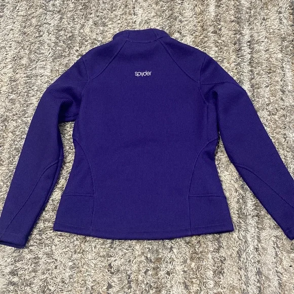 Spyder zip front long sleeve, women’s purple jacket, size small - Picture 7 of 13